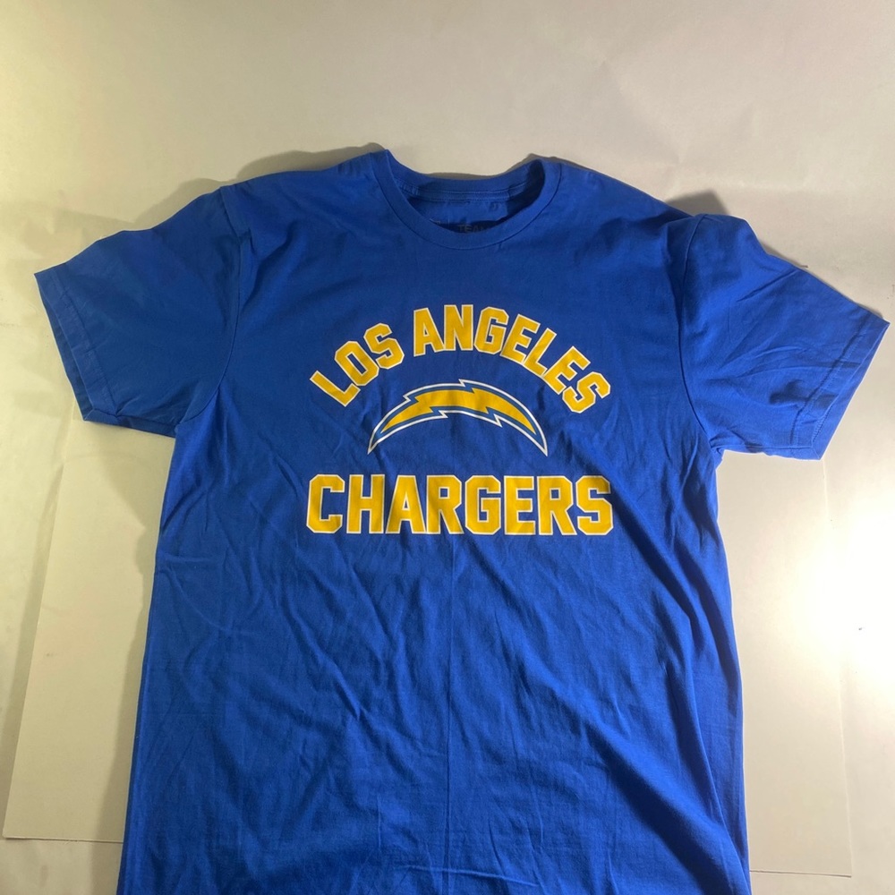 Los Angeles Chargers Shirt Boys Size L Blue Short Sleeve NFL Team Apparel Youth